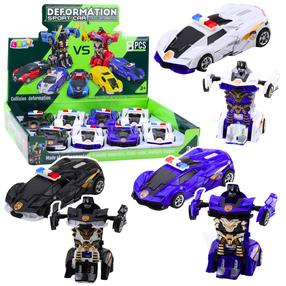 Трансформер Lean Toys Deformation Sport Car, 14 см, (цвет/дизайн выбирается случайным образом)