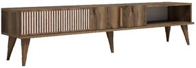 TV staliukas Kalune Design Milan, riešuto sp., 180 cm x 35 cm x 40 cm