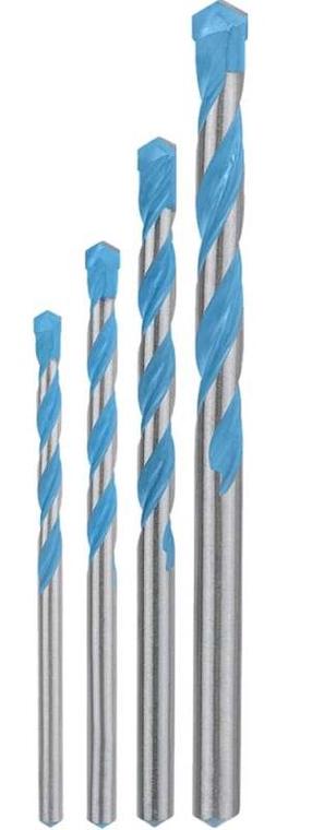 Metallist puurikomplekt Bosch Expert MultiConstruction, universaalne, silindriline, 4/5/6/8 mm