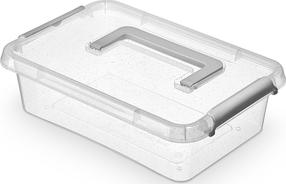 Indelis maistui Orplast NanoBox, 3.1 l, 29 cm x 20 cm, skaidri sp./pilka sp.