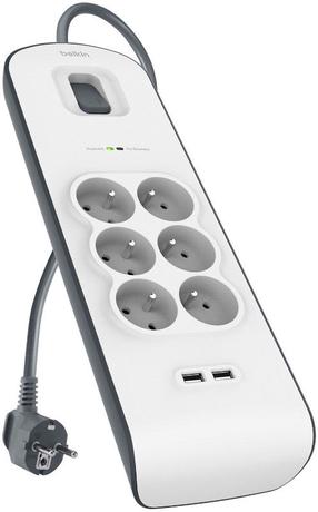 Sprieguma stabilizatori Belkin Surge Protector, 2 m