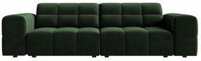 Sofa Cosmopolitan Design Chicago Velvet Venus 2940, žalio stiklo sp., 102 x 212 cm x 78 cm