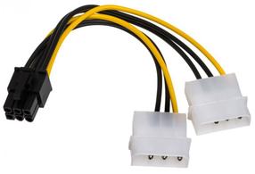 Adapteris Akyga 4 pin Molex x 2, PCIe, 0.15 m