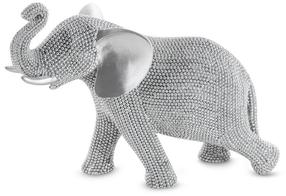 Dekoratyvinė figūrėlė Eldo Elephant, sidabro sp., 24 cm x 12 cm x 19 cm