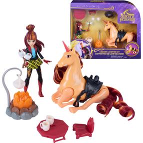 Figūriņu komplekts, ar piederumiem Spin Master Unicorn Academy Cinders Campfire, daudzkrāsaina