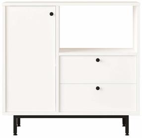 Daugiafunkcinė virtuvės spinta Kalune Design RE1-W, balta sp., 35.5 cm x 88 cm x 85 cm