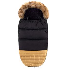 Talvine magamiskott beebile Springos 4in1 SB0019, kuldne v./must v., 90 cm x 45 cm