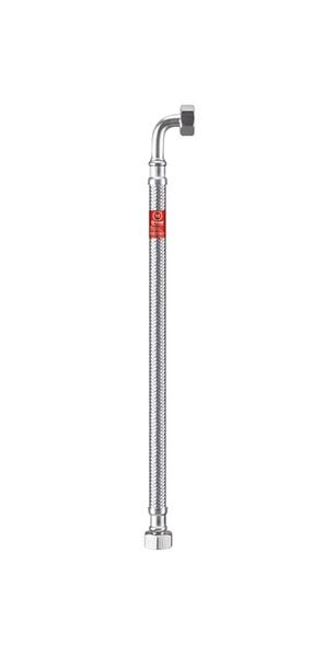 Sanitaartehniline voolik põlvega Tucai S.A. Taq Fil-Nox, F1/2''-F1/2", 30 cm