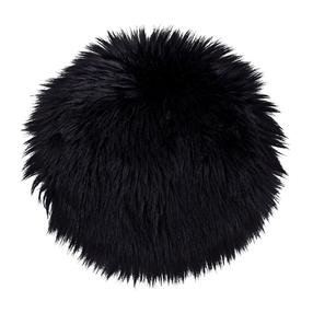 LAMBSKIN SEAT ARTIFICIAL BLACK 35CM