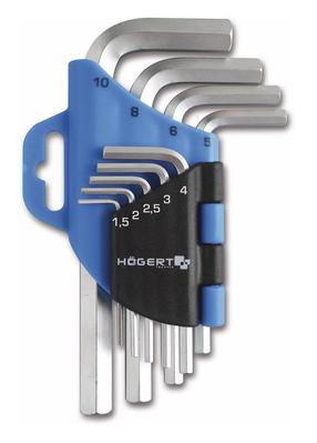 Komplekts Högert HT1W802, 10 mm, 1.5 - 10 mm, 9 gab.