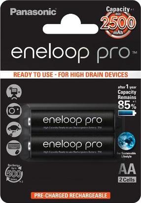 Laetav aku Panasonic, AA, 2500 mAh, 2 tk