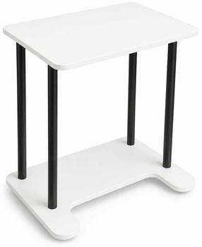 Klēpjdatora galds Kalune Design Ck15, 35 cm x 60 cm, 65 cm, balta krās.