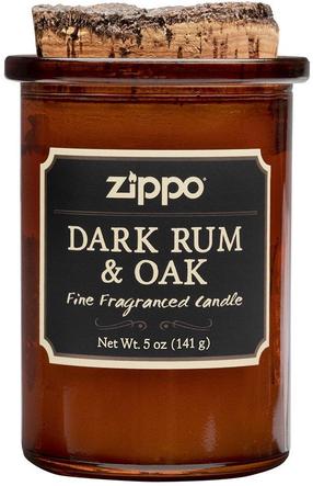 Свеча, ароматическая Zippo Dark Rum & Oak, 35 час, коричневый цв.