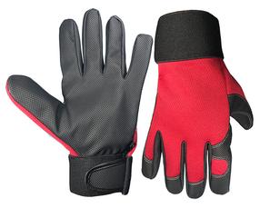 Перчатки Forte Tools GM238, для взрослых, черный цв./красный цв., 9/L