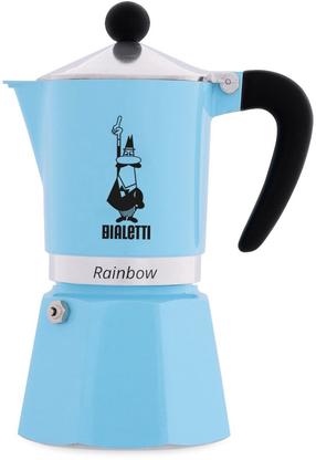 Moka kavinukas Bialetti Rainbow, 0.13 l, žydra sp.