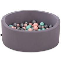 Baseinas su kamuoliukais Kalune Design Bubble Pops, ⌀ 7 cm, mėtinė (mint) sp. pilka sp.