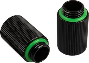 Jungtis BitsPower Touchaqua extension 1/4", 2.5 cm, juoda/žalia, 2 vnt.