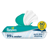 Drėgnos servetėlės kūdikiams Pampers Aqua, 60 vnt.