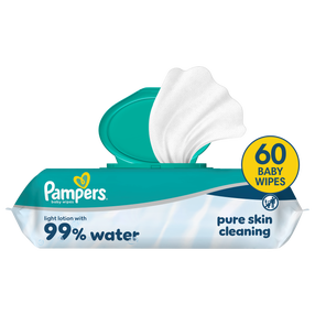 Puhastuslapid beebidele Pampers Aqua, 60 tk