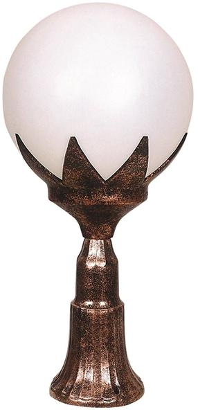 Pastatomas lauko šviestuvas Opviq BSU-68209-BKR-M2, 60W, E27, IP65, ruda sp., 25 cm x 55 cm