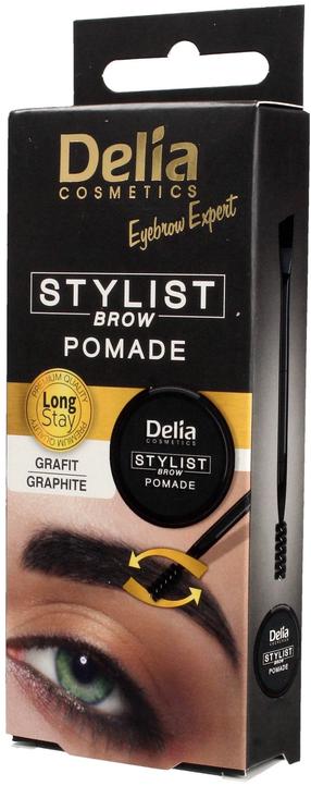 Помада для бровей Delia Cosmetics Eyebrow Expert Stylist, 4 мл, графитовый цв. 1.1 graphite