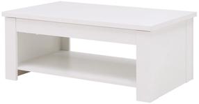 Kafijas galdiņš Forte, balta krās., 110 cm x 65 cm x 44.4 - 66.3 cm