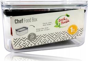 Dėžutė maistui Katex Chef, 1 l, 16 cm x 11 cm, skaidri sp.
