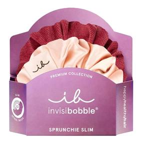 Matu gumija Invisibobble Sprunchie Slim, sarkana krās./rozā krās., 2 gab.