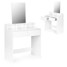 Kosmetinis staliukas ModernHome, balta sp., 140 cm x 80 cm x 40 cm