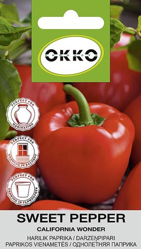 Sēklas Okko, paprika California Wonder, 0.2 g