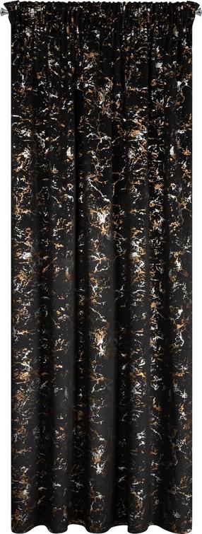 Naktinė užuolaida Dori, juoda sp./šampano sp., 140 cm x 270 cm