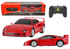 Rc auto Rastar Ferrari F40, 1:24, punane v.