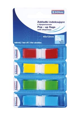 Клеящиеся листки для записей Donau Pop Up Flags 11D7557, 4.5 см x 1.2 см, 160 шт., синий цв.
