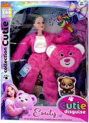 Lėlė Emily With Bear Costume QJ201C, 32 cm