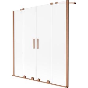 Vonios sienelė Mexen Velar Duo, 160 cm x 150 cm, brushed copper sp./matinis