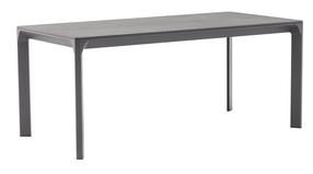 Lauko stalas Home4you Carves, antracito sp., 180 cm x 90 cm x 75 cm