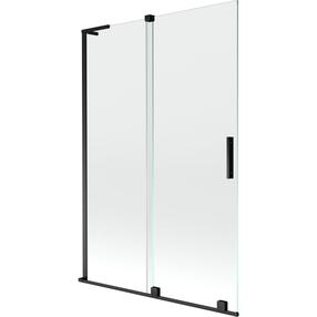 Vonios sienelė Mexen Velar L, 120 cm x 150 cm, juoda sp./skaidrus