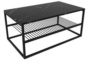 Журнальный столик Kalune Design Asude, черный цв., 95 см x 55 см x 43 см