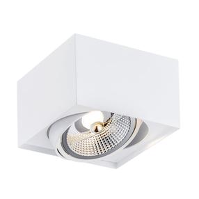 Šviestuvas lubų Argon Rodos 4753, GU10, 1 x 15 W, balta sp. / balta sp., 15 x 15 cm