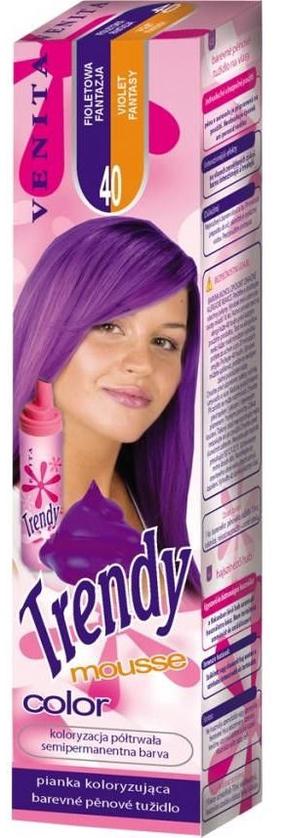 Krāsošanas putas Venita Trendy Color, violet krās., Violet 40, 75 ml