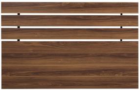Lovos galvūgalis Kalune Design Fuga, 3 cm x 180 cm, 100 cm, riešuto sp.