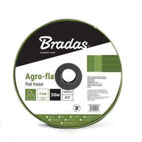 Плоский шланг для воды Bradas, Agro-flat Pvc, W.p.4 / B.p.12 Bar, 100 м