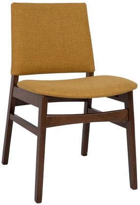 Valgomojo kėdė Home4you Haydie 20397, ruda sp./geltona sp., 57 cm x 46 cm x 79 cm