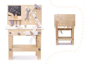 Bērnu darbarīku komplekts Workbench With Tools 6281, brūna krās.