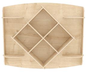 Sieninė lentyna Kalune Design Ato, ąžuolo sp., 61.8 cm x 81.6 cm x 15 cm