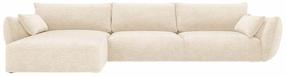 Kampinė sofa Cosmopolitan Design Matera Eden 2 Pearl, šviesiai smėlinė, kairinė, 171 x 308 cm x 85 cm