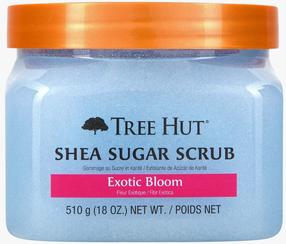 Keha kooriv kreem Tree Hut Exotic Bloom Shea Sugar Scrub