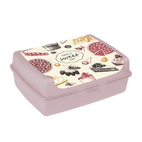 Toidukarp Keeeper Deco Click 1069758128300, 1 l, 17 cm x 13 cm, roosa v./mitmevärviline