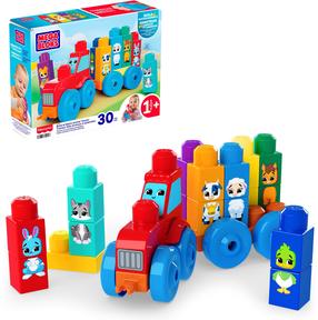 Конструктор Mattel Mega Bloks Animal Tractor JKG33, 30 шт., многоцветный