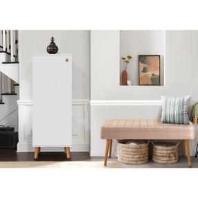 Prieškambario baldų komplektas Kalune Design Vegas White 200 - 0900, vidaus, balta sp./smėlio sp.
